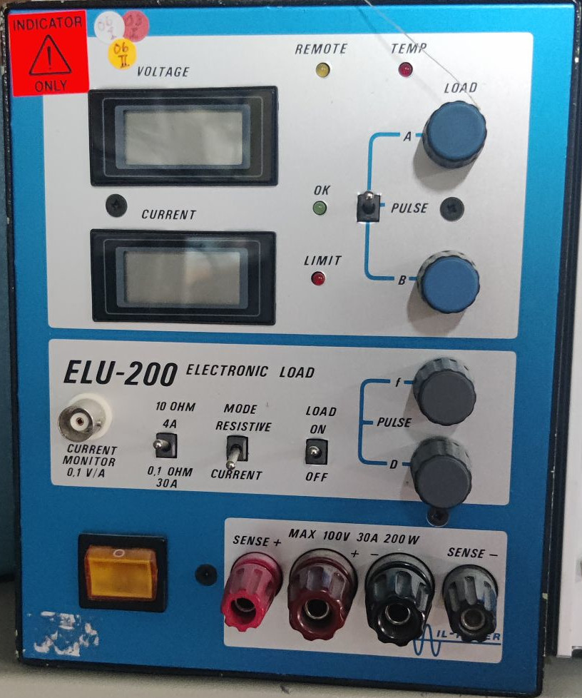 ELU-200 keinokuorman etupaneeli